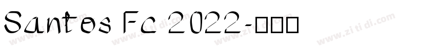 Santos Fc 2022字体转换